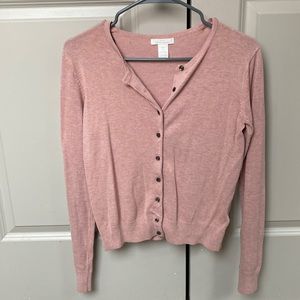 Pink cardigan
